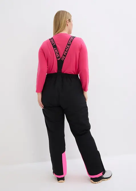 Pantalon de ski thermique imperméable avec bretelles amovibles, bonprix