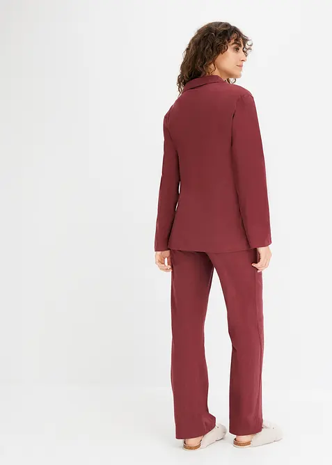 Pyjama mit Schalkragen, bonprix