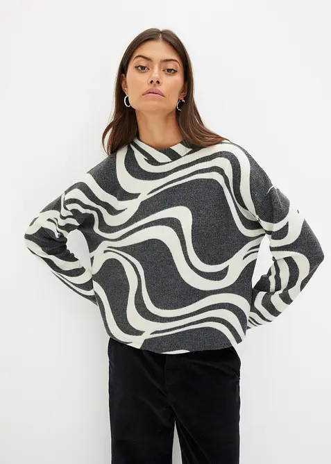 Kuschel-Rippshirt, bonprix