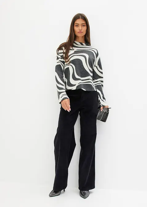 Kuschel-Rippshirt, bonprix