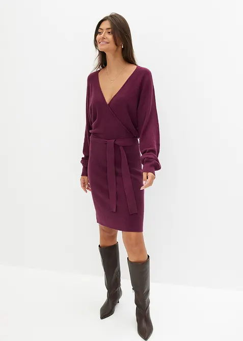 Robe en maille de viscose mélangée, bonprix