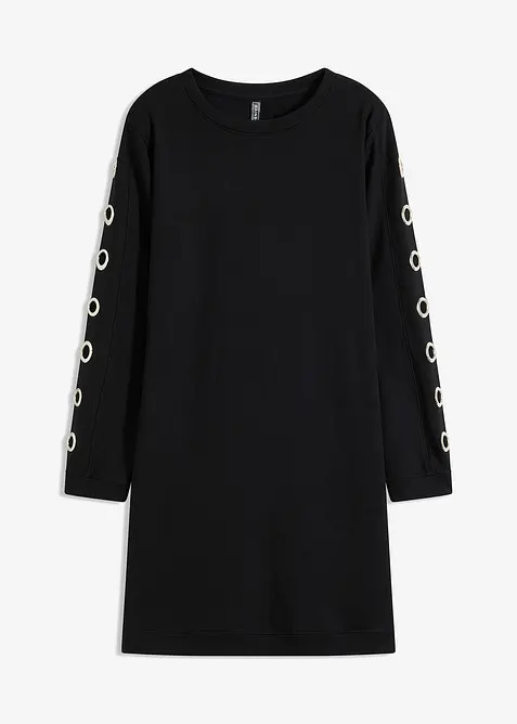 Robe sweat avec &oelig;illets, bonprix
