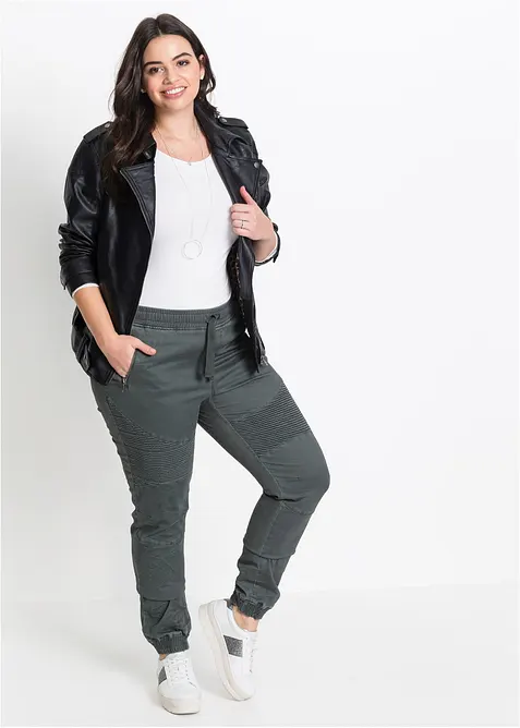 Hose mit Biker-Details, bonprix