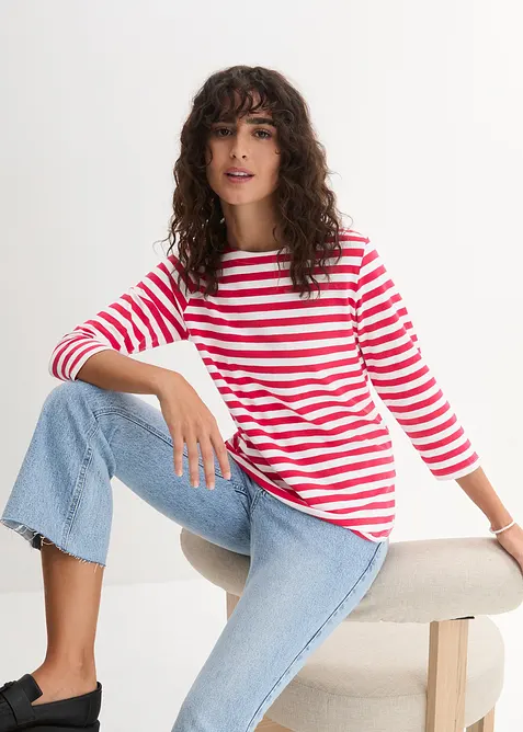 Shirt mit U-Boot-Ausschnitt, bonprix
