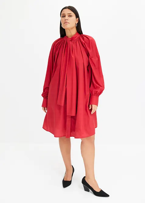 Robe-chemise à col lavallière, bonprix