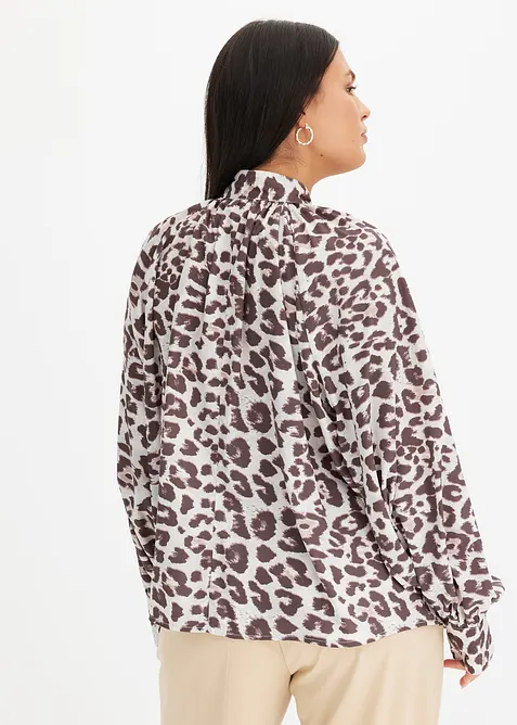 Chemisier &agrave; col lavalli&egrave;re, bonprix