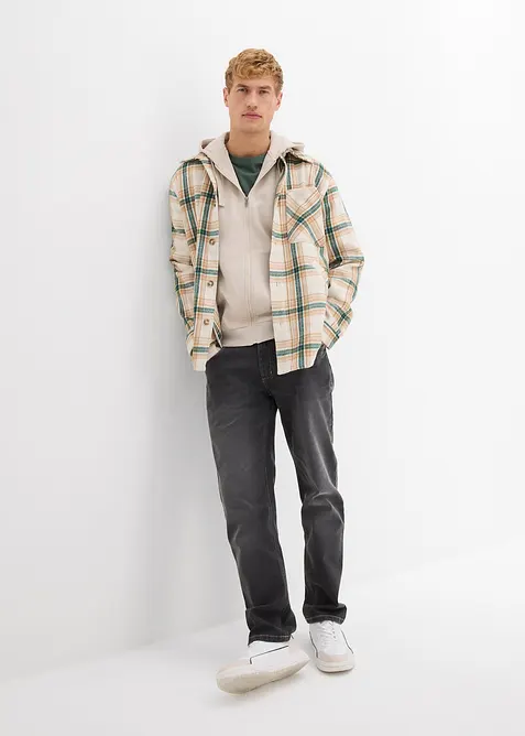 Sweat zipp&eacute; &agrave; capuche, regular, bonprix