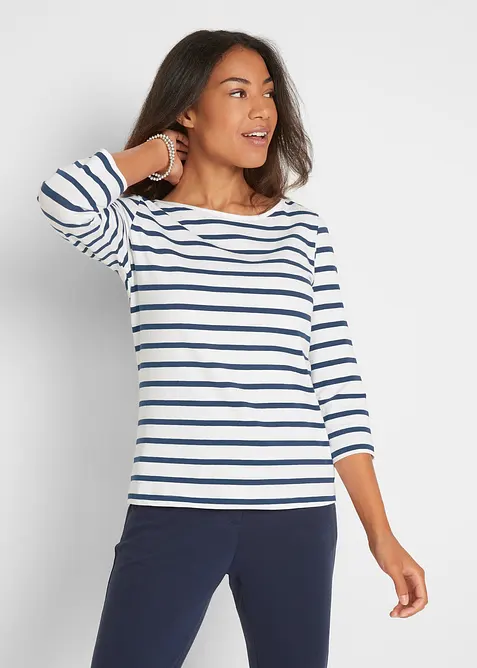 Langarmshirt mit reiner Bio-Baumwolle, bonprix