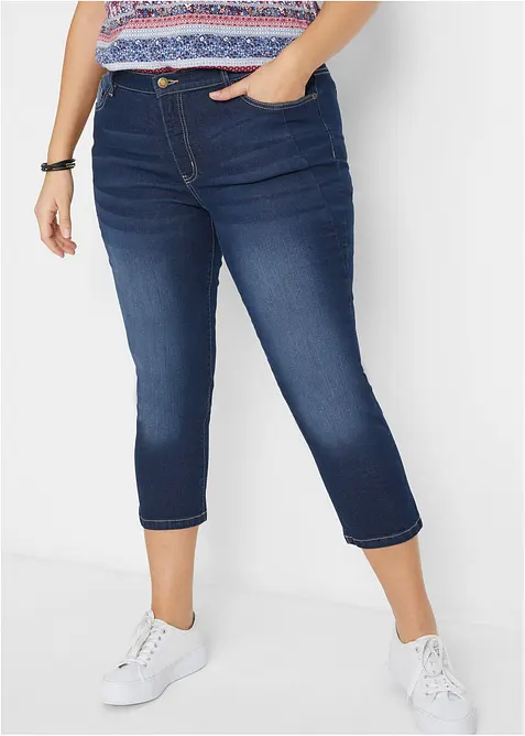 Jean ultra-doux slim, 7/8, bonprix