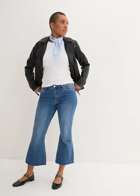 Lederimitat-Jacke aus reiner Viskose, bonprix