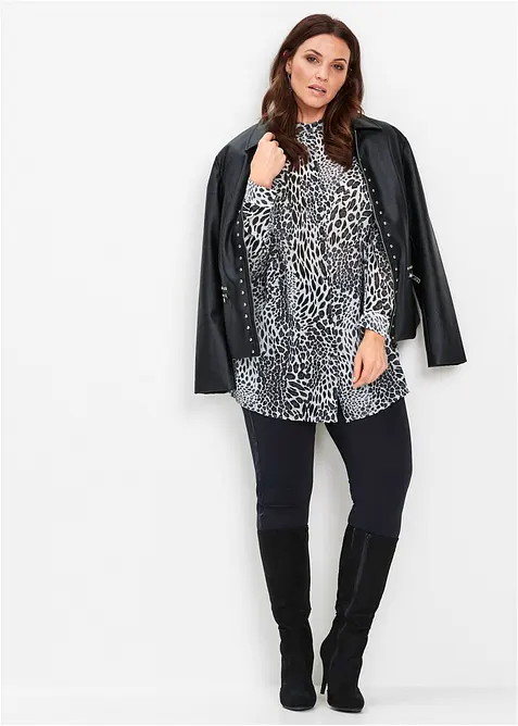 Chemisier long en mousseline, bonprix