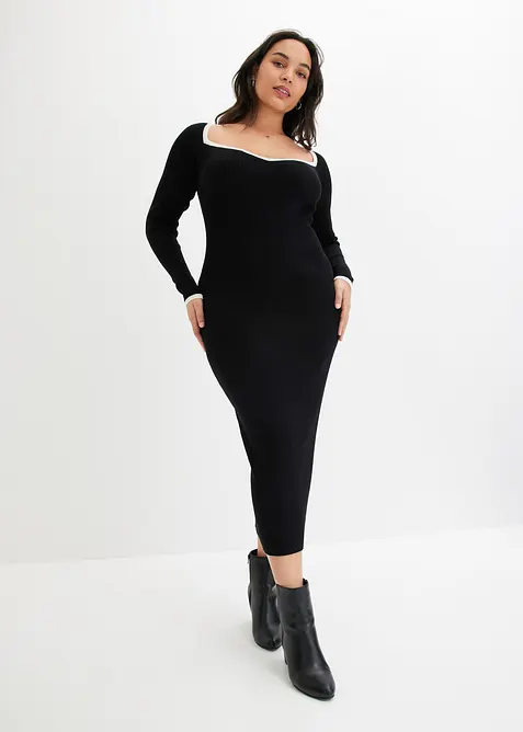 Figurbetontes Strickkleid, bonprix