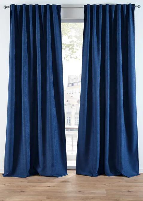 Abdunkelnde Vorh&auml;nge mit Struktur (2er Pack), bonprix