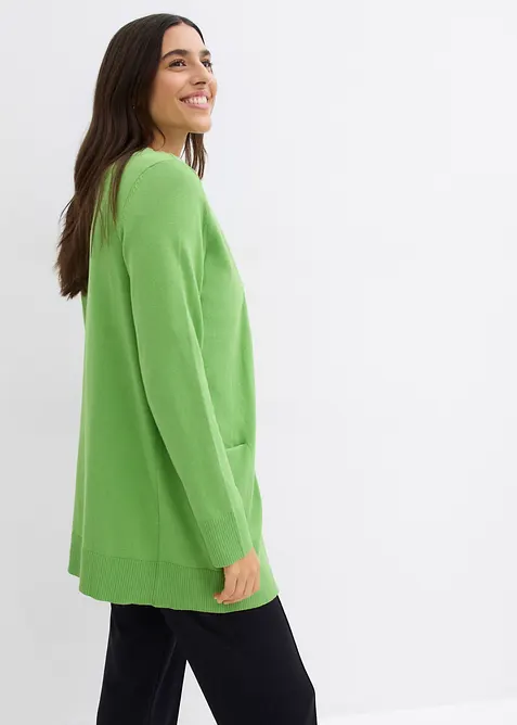 Strickjacke mit Taschen, Langarm, bonprix