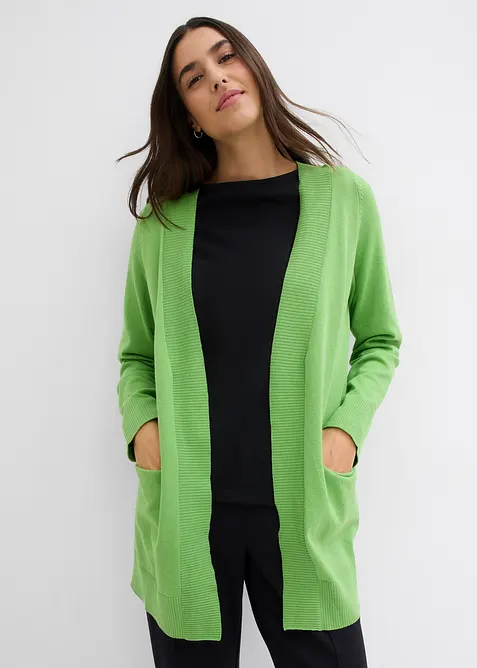 Strickjacke mit Taschen, Langarm, bonprix