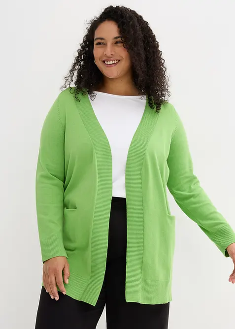 Strickjacke mit Taschen, Langarm, bonprix