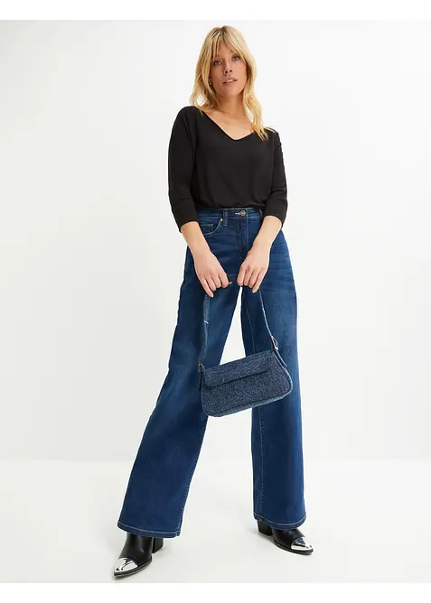 Oversized-Shirt aus flie&szlig;ender Viskose, bonprix