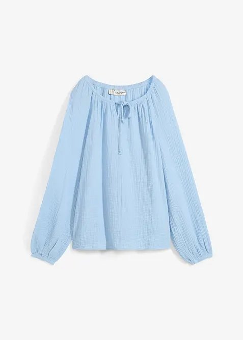Blouse ample en gaze de coton, bonprix
