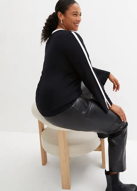 Langarmshirt mit Schlitz, bonprix