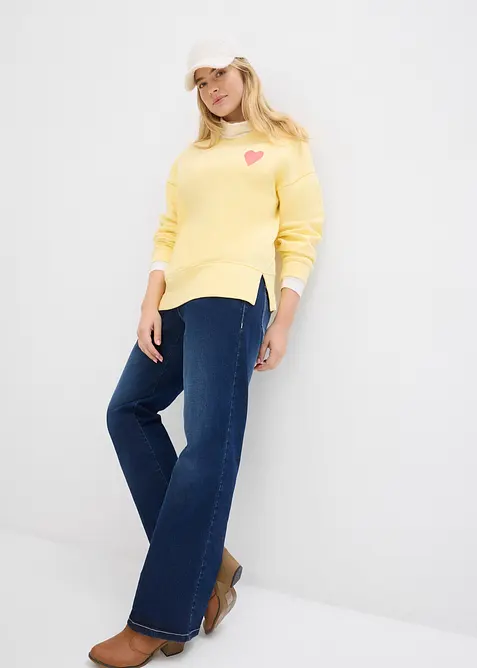 Oversized-Sweatshirt aus Bio-Baumwolle, bonprix