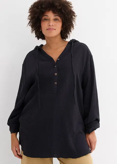 Blouse l&eacute;g&egrave;re en gaze de coton, bonprix