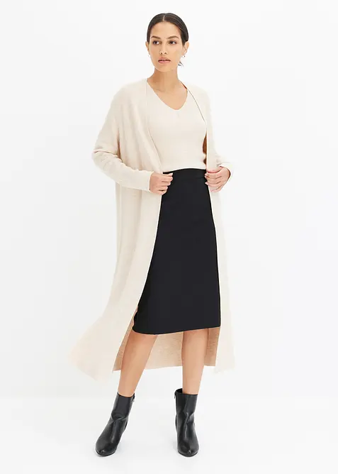 Longstrickjacke mit Viskose, bonprix