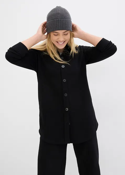 Long-Sweatjacke mit Taschen, bonprix