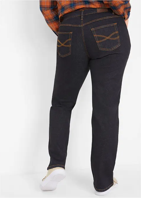 Straight Jeans Mid Waist, Stretch, bonprix