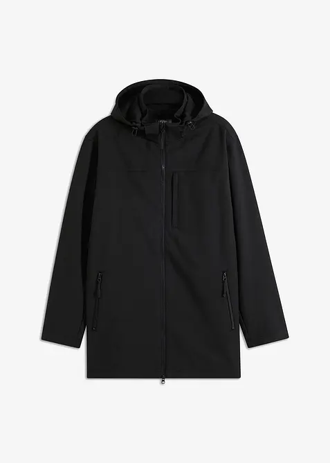 Parka softshell à capuche amovible, bonprix