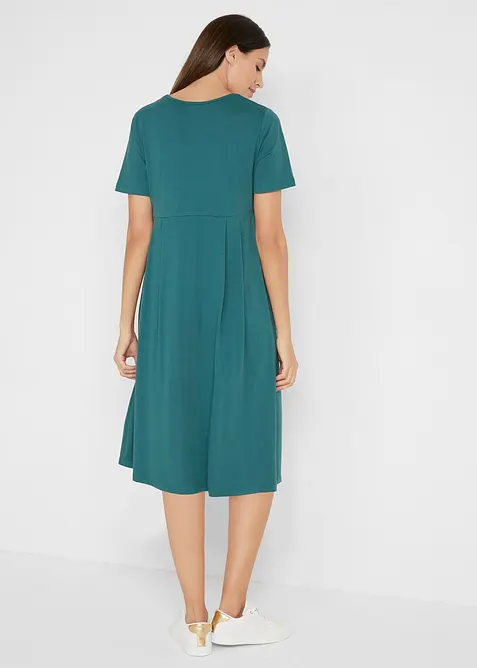 Baumwoll-Jerseykleid, Midil&auml;nge, bonprix