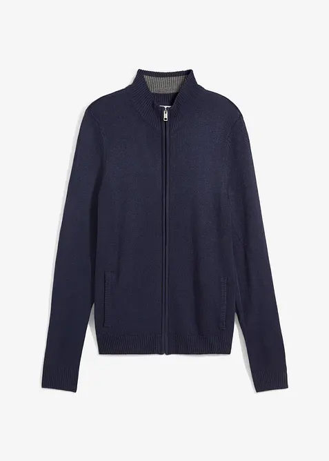 Gilet zippé en fine maille, bonprix