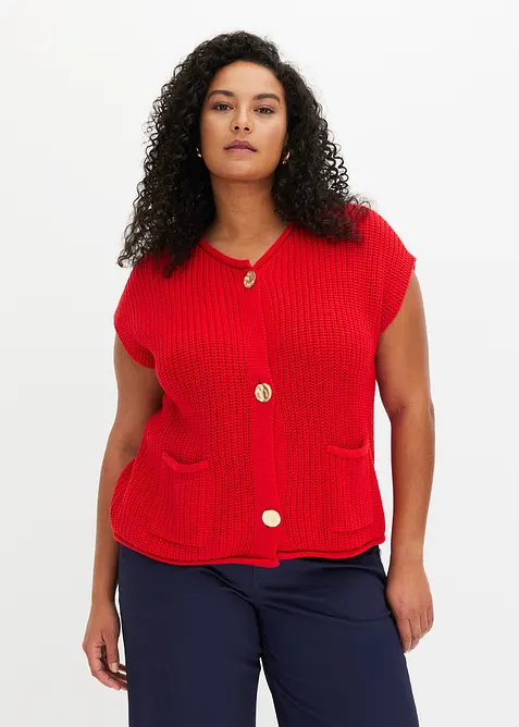 Strick-Weste mit Taschen, bonprix