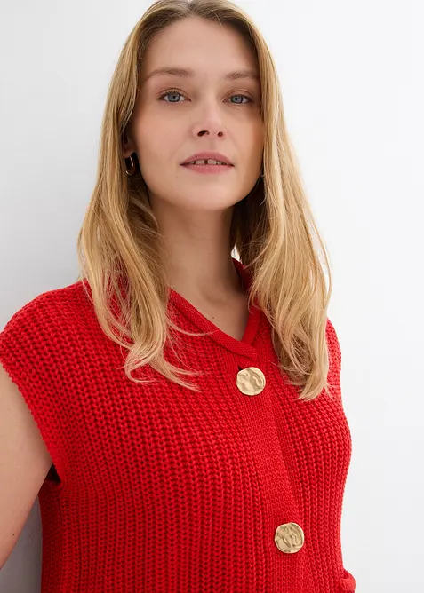 Strick-Weste mit Taschen, bonprix