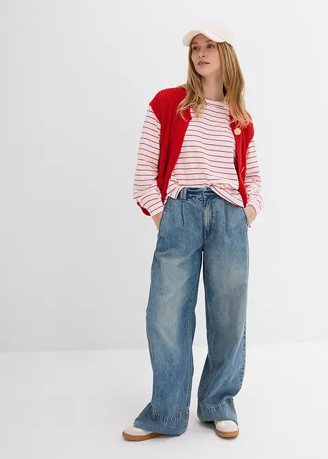 Langarmshirt aus reiner Bio-Baumwolle, bonprix