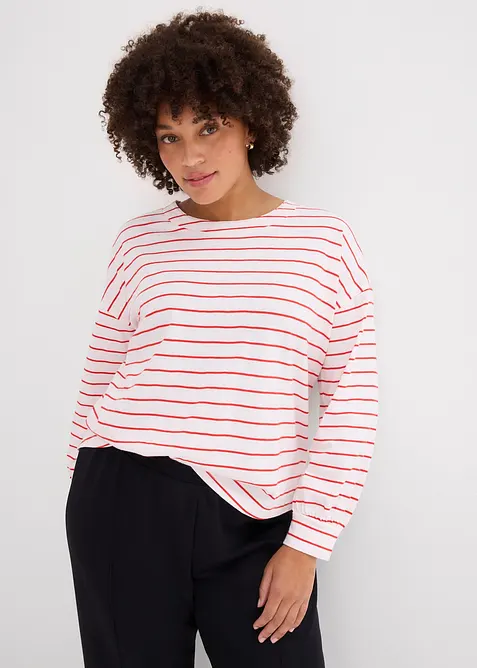 Langarmshirt aus reiner Bio-Baumwolle, bonprix