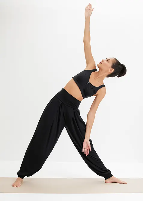 Weite Sporthose mit  umklappbaren Bund, bonprix