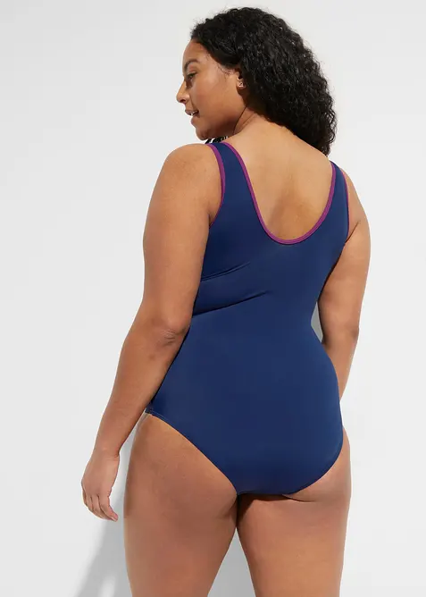 Maillot 1 pièce sportif avec empiècements contrastants, bonprix