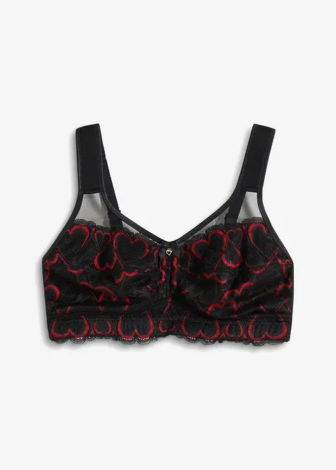 Soutien-gorge grand maintien sans armatures, bretelles rembourr&eacute;es, bonprix