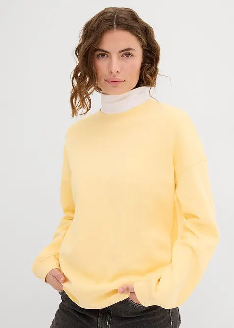 Oversize-Sweatshirt aus reiner Baumwolle, bonprix