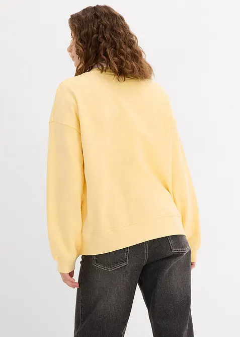 Oversize-Sweatshirt aus reiner Baumwolle, bonprix