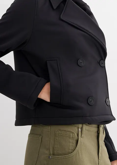 Jacke mit abgesetzter Kapuze, bonprix