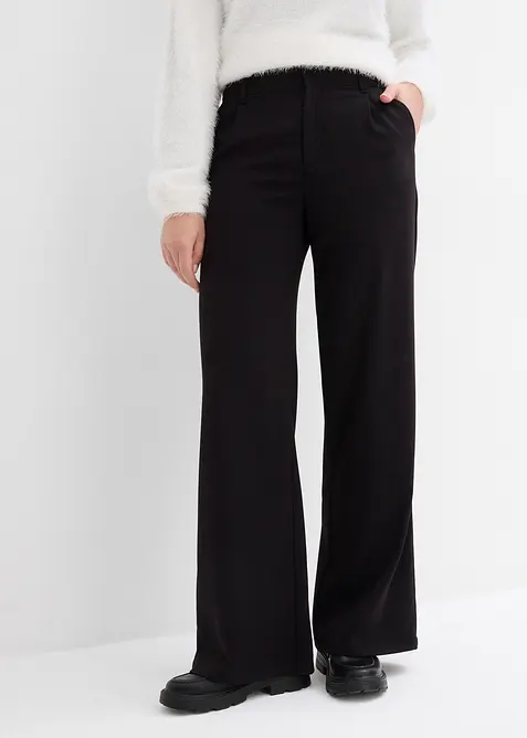 Pantalon large &agrave; pinces, bonprix