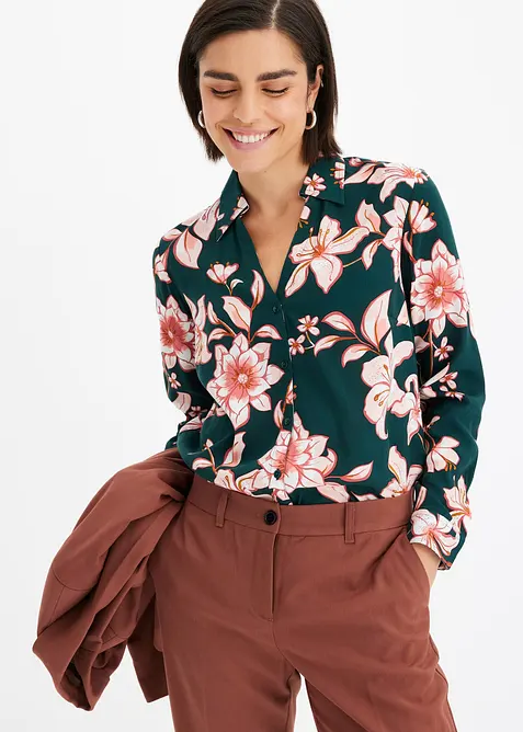 Bluse aus flie&szlig;ender Viskose, bonprix