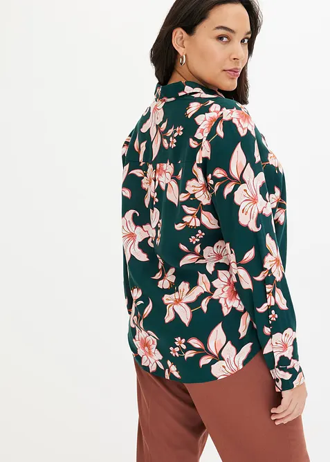 Chemisier imprim&eacute; en viscose fluide, bonprix