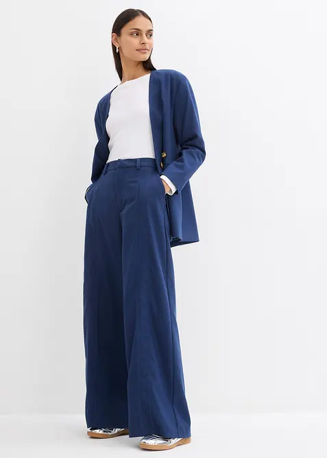 Marlenehose mit hohem Bund aus Viskose-Mix, bonprix