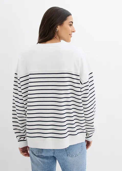 Oversize-Sweatshirt aus Baumwollmix, bonprix
