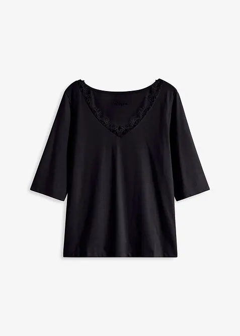 Shirt mit Spitze, bonprix