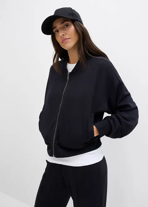 Sweatblouson aus softem Viskose-Mix, bonprix