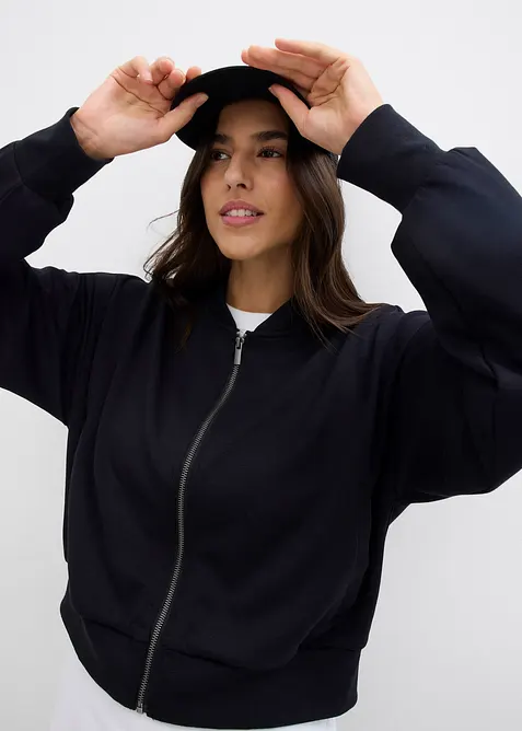 Sweatblouson aus softem Viskose-Mix, bonprix
