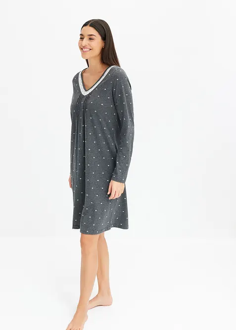 Kurzes Nachthemd mit langen &Auml;rmeln, bonprix